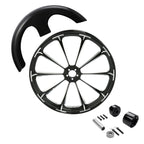 30" Front Wheel Rim Hub Single Disc & Fender for Harley Road Glide (2008–Up)