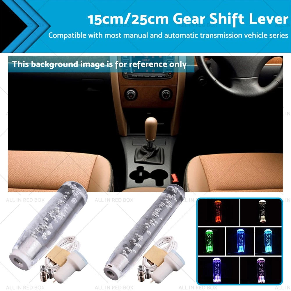 Universal Manual Gear Shift Knob with LED Light 15cm 25cm