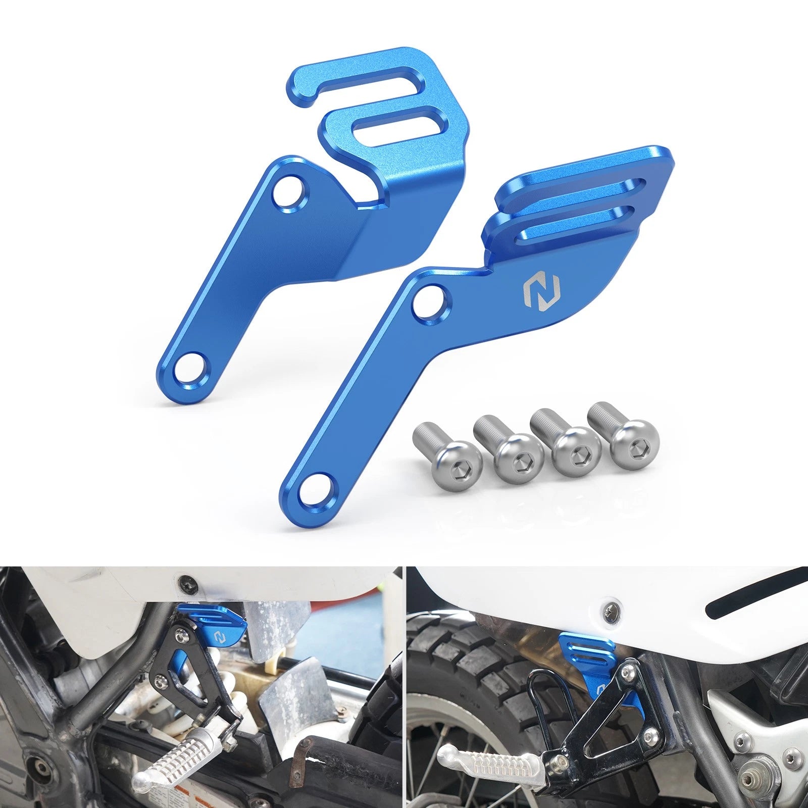Pair Tie Down Brackets for Suzuki DR650 (1996–2025) Aluminum