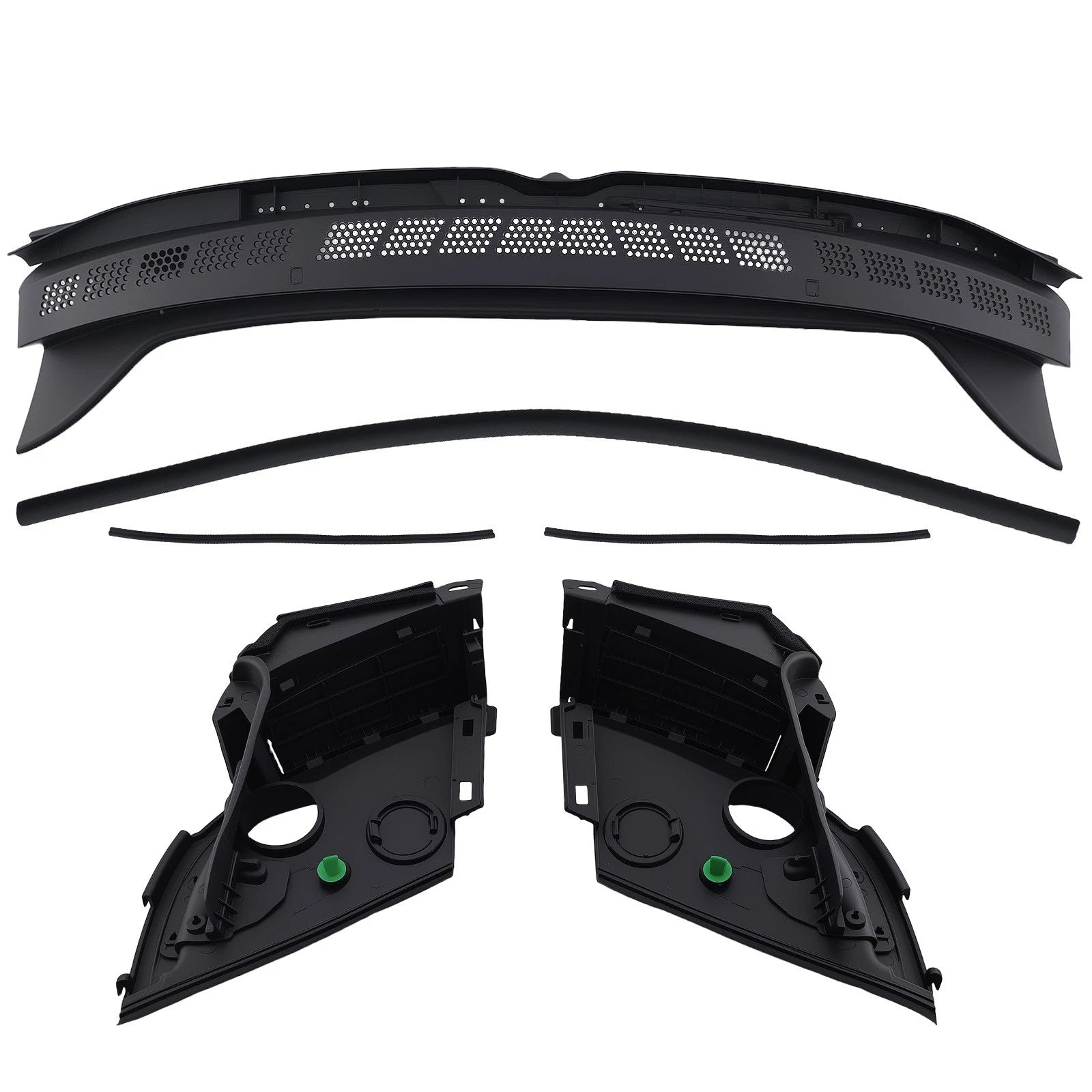 Front Cowl Cover Panel for Honda Civic EX-L 2009–2011 (ABS Black)