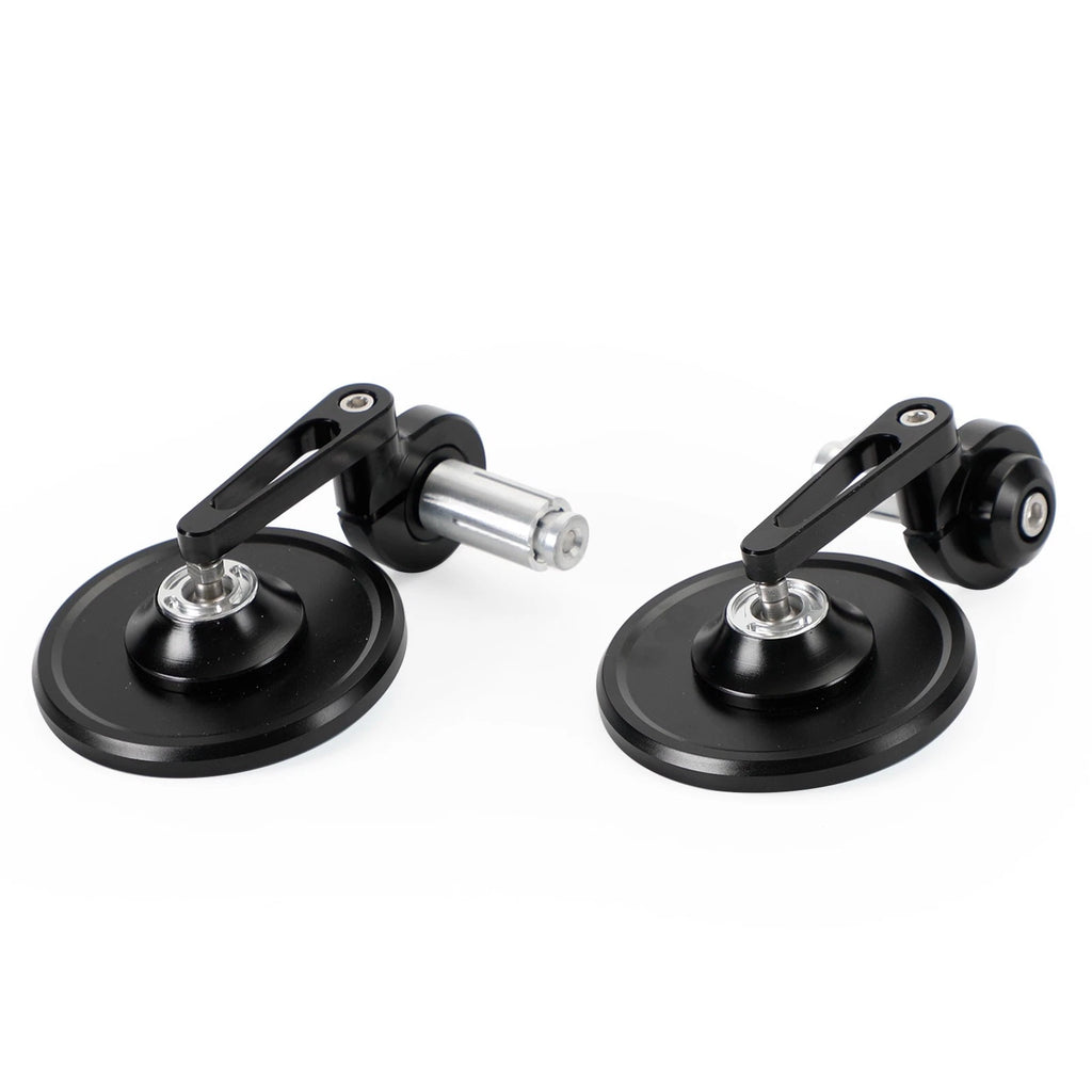 3" CNC Round Handlebar End Mirror for Motorcycle (7/8"-1" Bar)