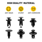 190pcs Universal Car Fastener Clips Rivets Panel Fender Retainer