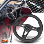 NRG RST-002RCF 320mm Aluminum Racing Steering Wheel for Universal