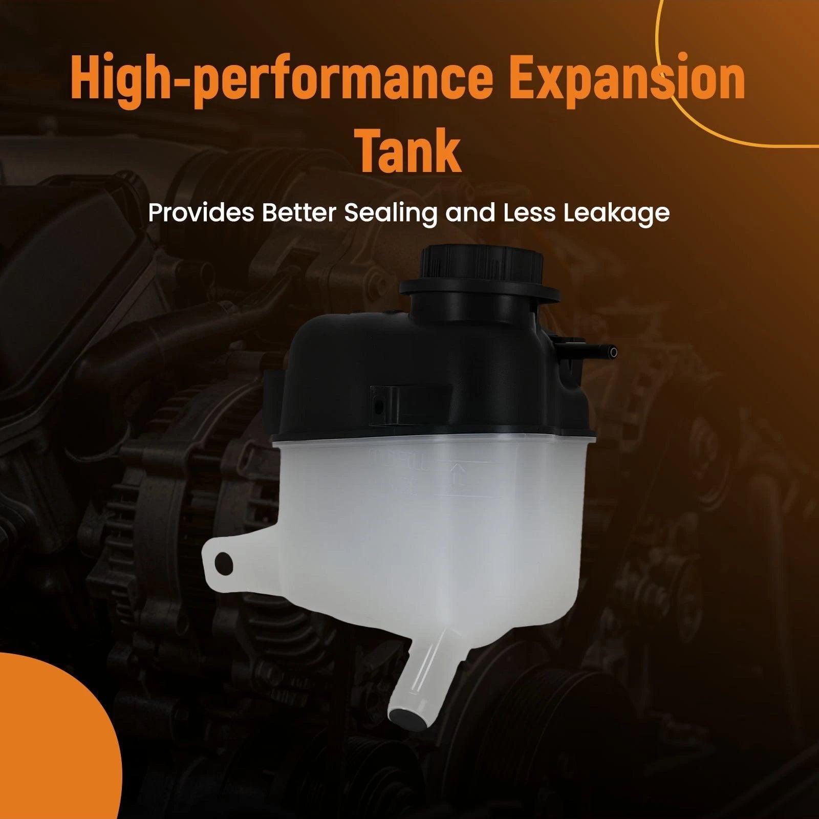 Coolant Expansion Tank with Cap for Ford Taurus (2008-2018) Mercury Sable (2008-2009)