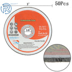 50 Pack 3" Cut-off Wheel Discs for Metal & Stainless Steel