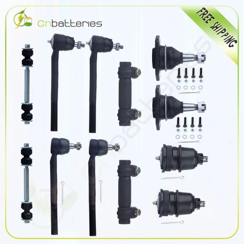 12pc Suspension Kit for GMC Jimmy (1996–2001) - Ball Joint, Tie Rod End, Sway Bar Link