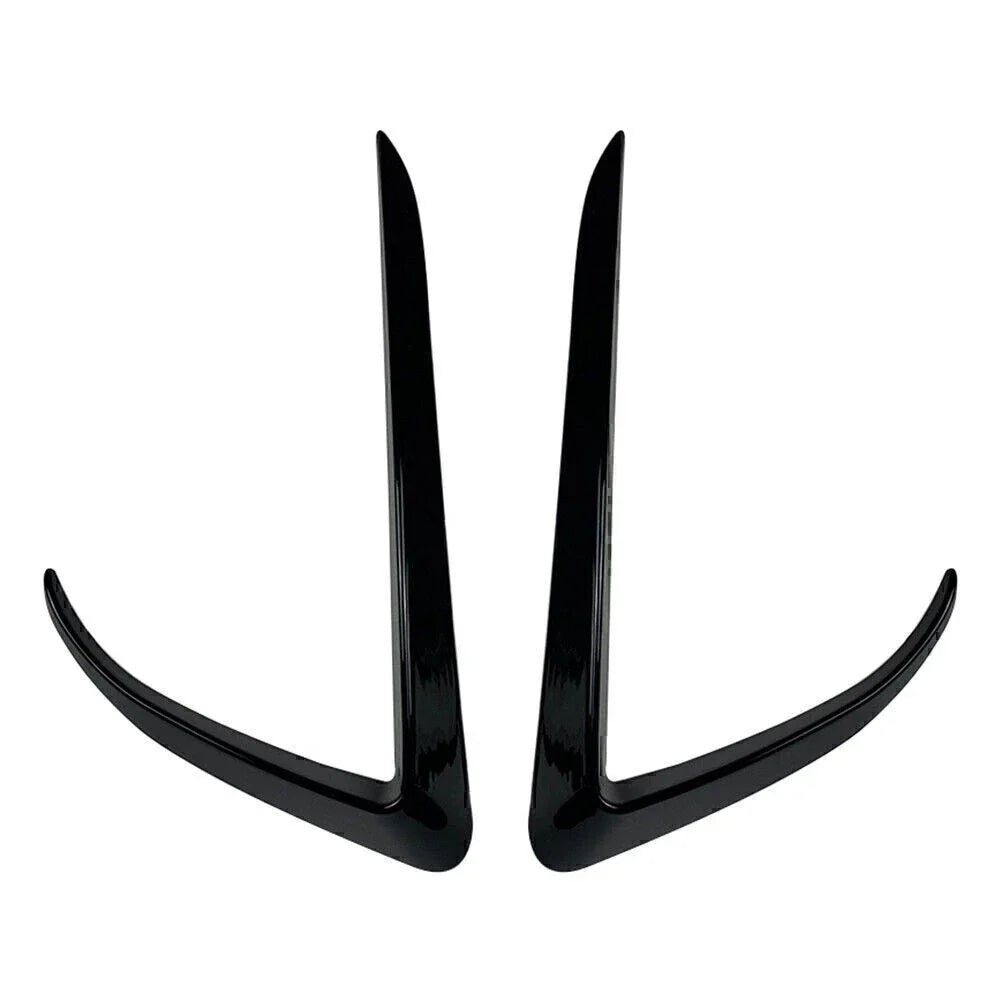 Black Front Fog Light Eyebrow Cover Trim for Tesla Model X (2015-2020)
