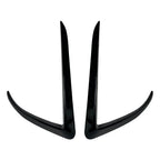 Black Front Fog Light Eyebrow Cover Trim for Tesla Model X (2015-2020)