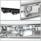 Chrome Crystal Bumper Lights for Chevy C10 C/K C1500/C2500/C3500 (1988–1998)