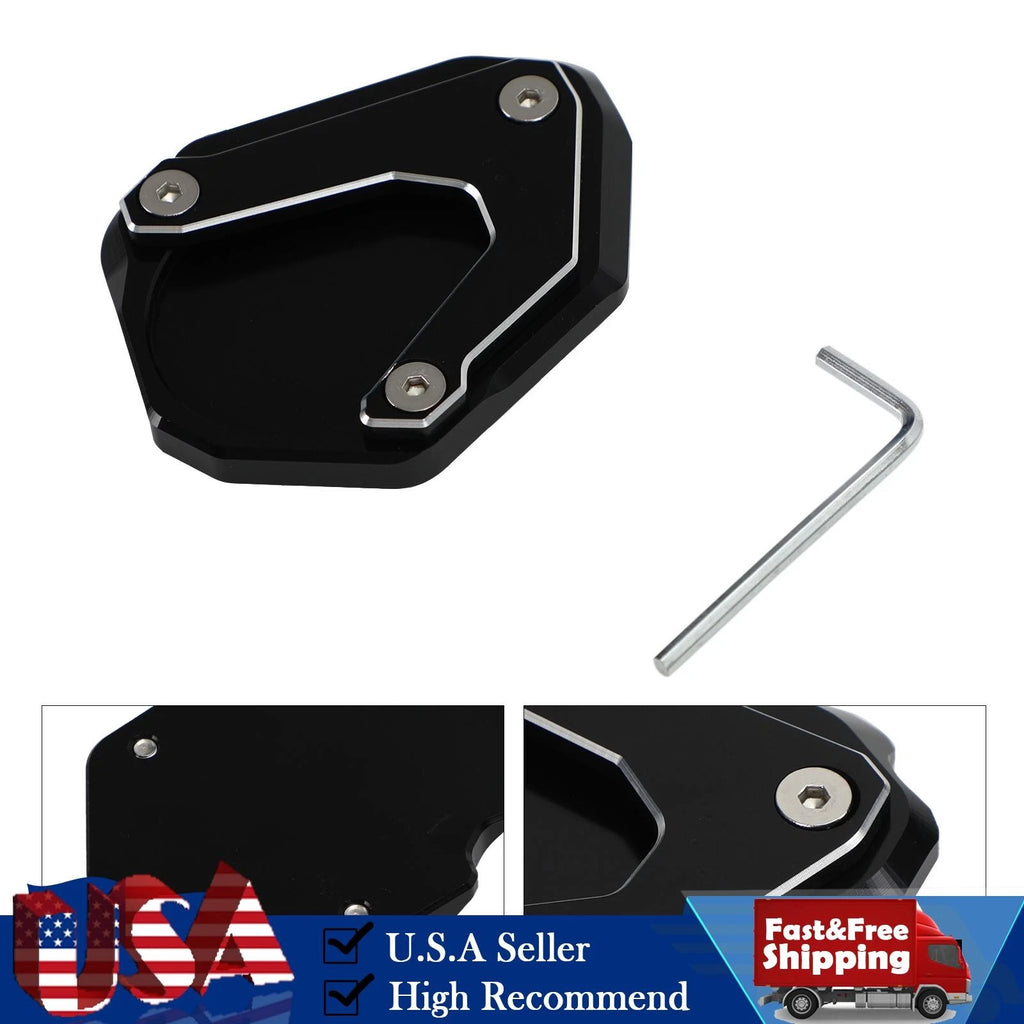 Kickstand Side Stand Extension Pad for BMW R Nine T (2014–2017) R1200RT (2004–2014) Black
