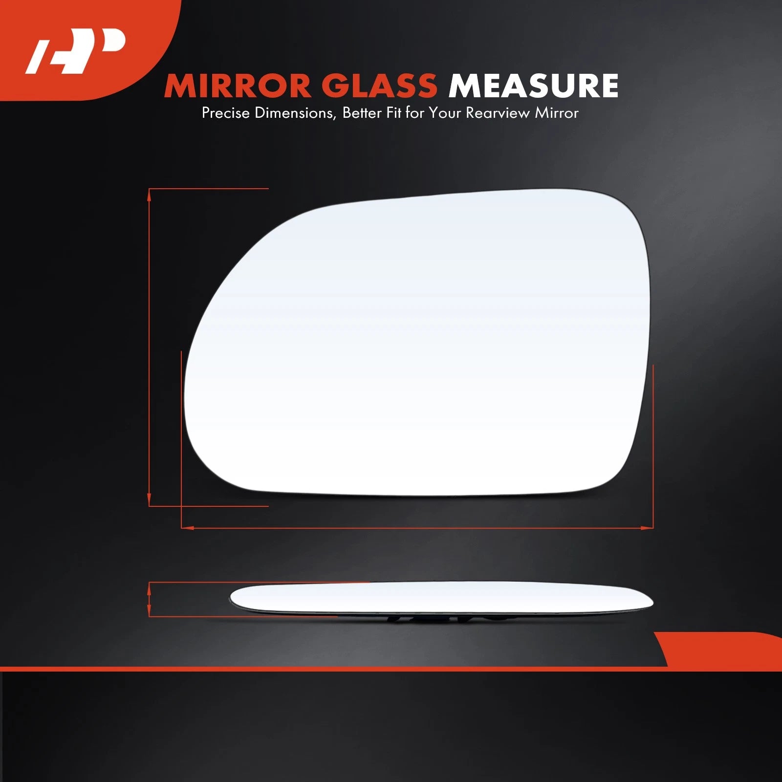 Heated Driver Power Mirror Glass for Kia Soul (2020–2024)