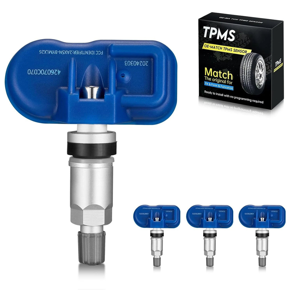 Set of 4 TPMS Sensors for Toyota Sienna (2006), Tundra (2006–2010), Sequoia (2006–2012) - 42607-0C070