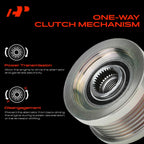 Alternator Clutch Pulley for Ford Edge (2012–2014) 2.0L 6 Grooves CCW