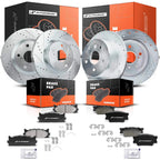 Front & Rear Drilled Brake Rotor & Ceramic Pad for Toyota Camry (2007-2011)