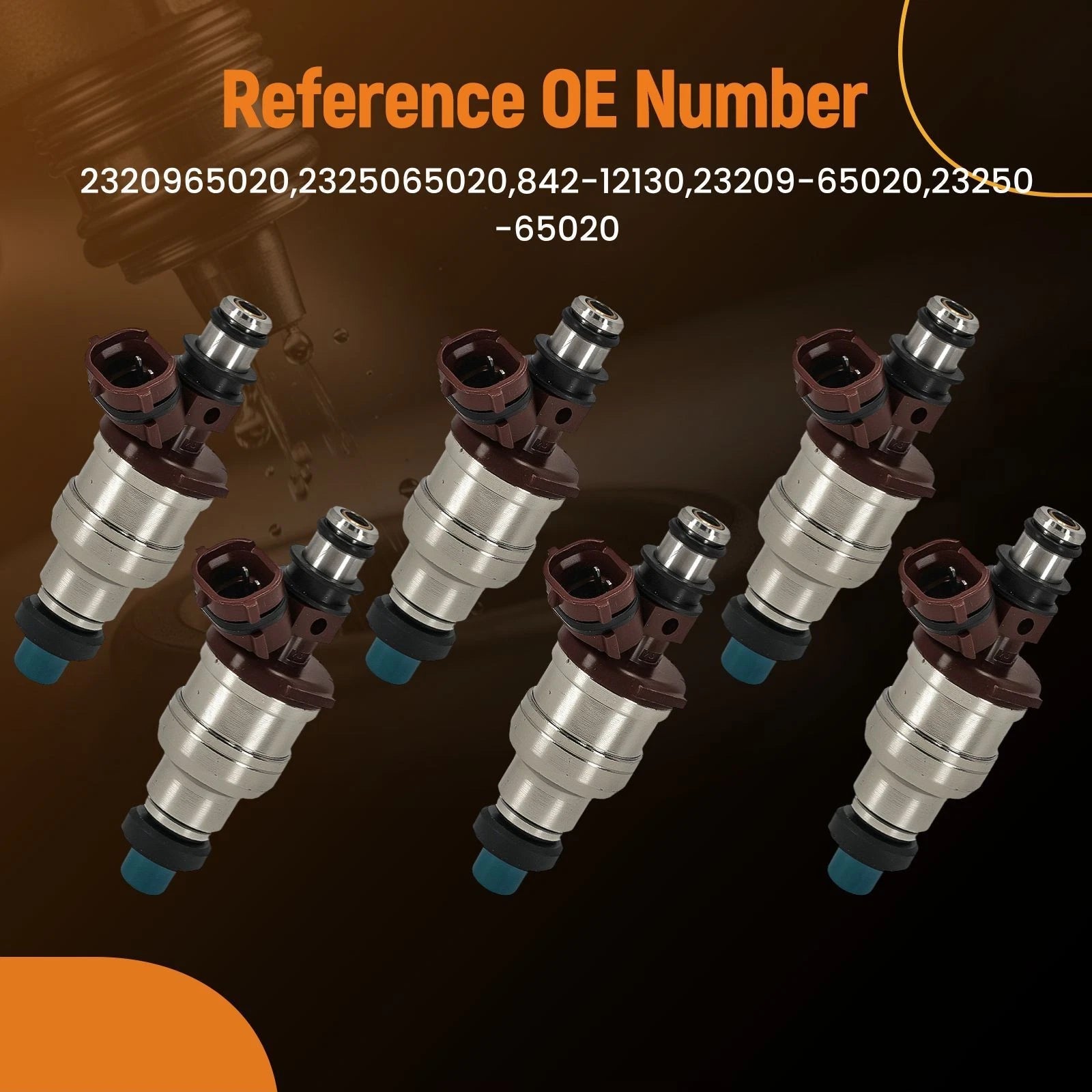 Fuel Injector Set for Toyota Pickup (1989–1995) 3.0L V6