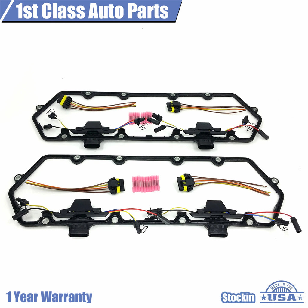2 Valve Cover Gaskets Kit for Ford E-350 (1992-1997) Turbo Diesel V8
