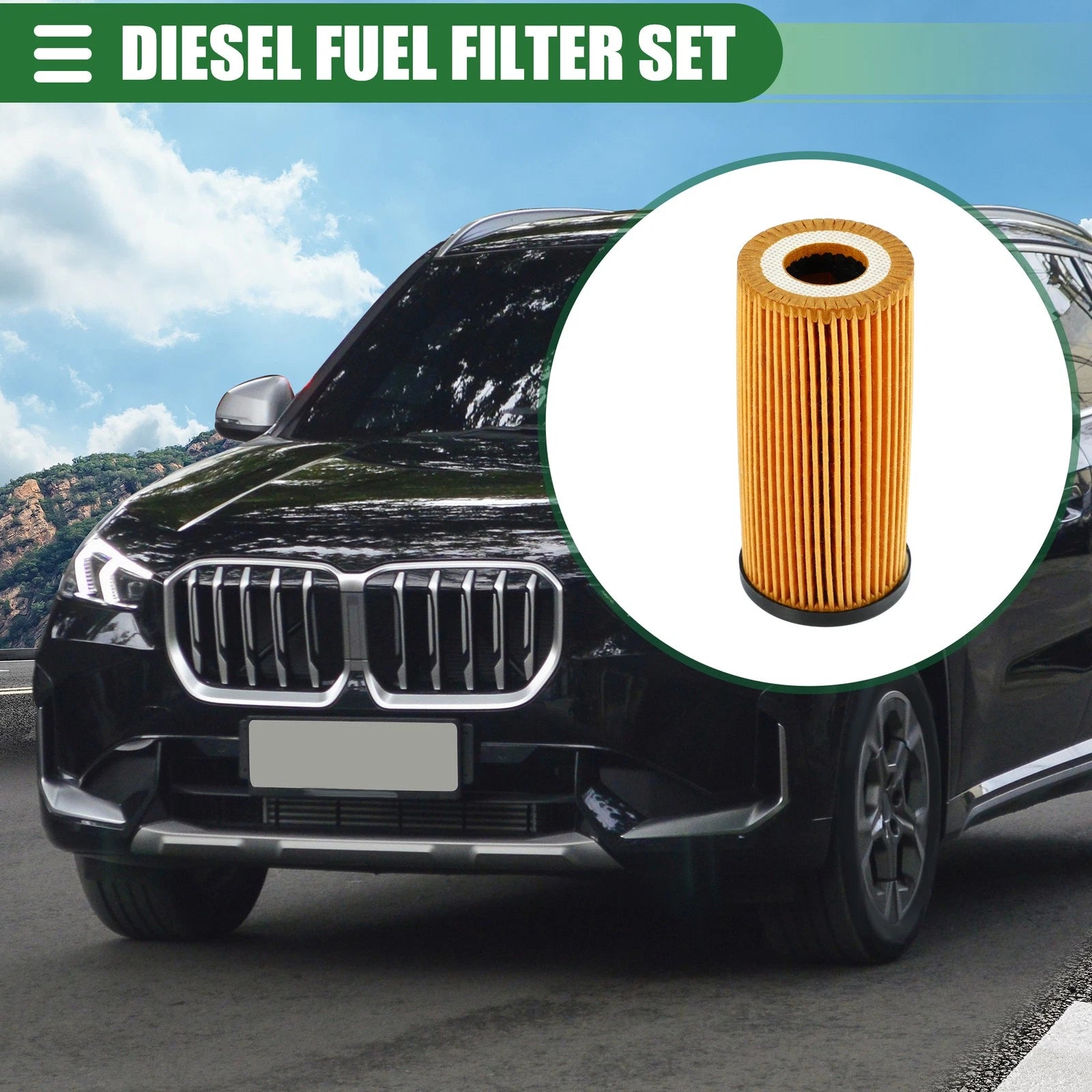 Set of 2 Engine Oil Filters for BMW X1 (2000–2022) No. 11428593186