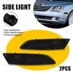 2X Smoke Lens Front Bumper Side Marker Lights for Chrysler Crossfire (2004–2008)