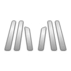 Chrome Pillar Post Covers Kit (6Pc) Replacement for Nissan Murano (2009–2014)