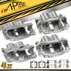 Set of 4 Brake Calipers w/ Bracket for Chevy Express 2500 (2003–2017)