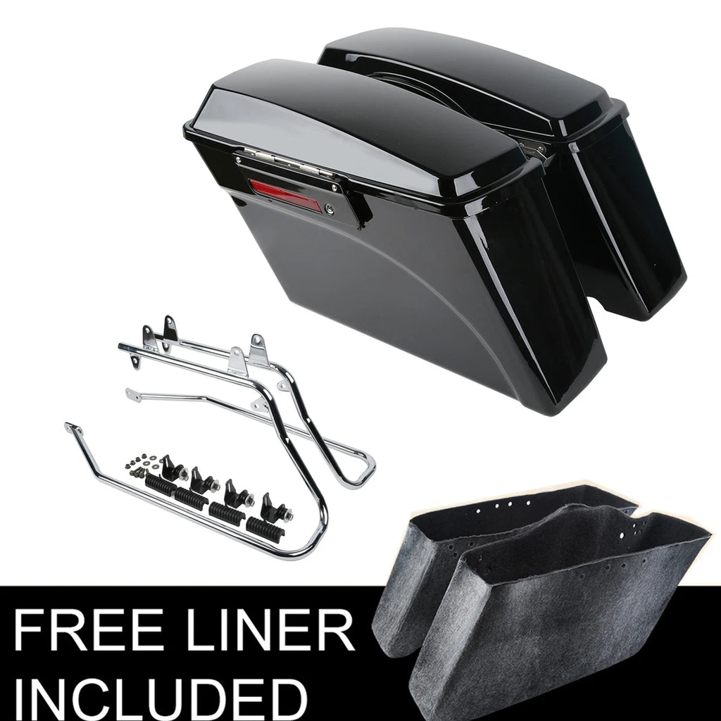 Hard Saddlebags & Conversion Bracket for Harley Softail Fatboy (1984–2017)