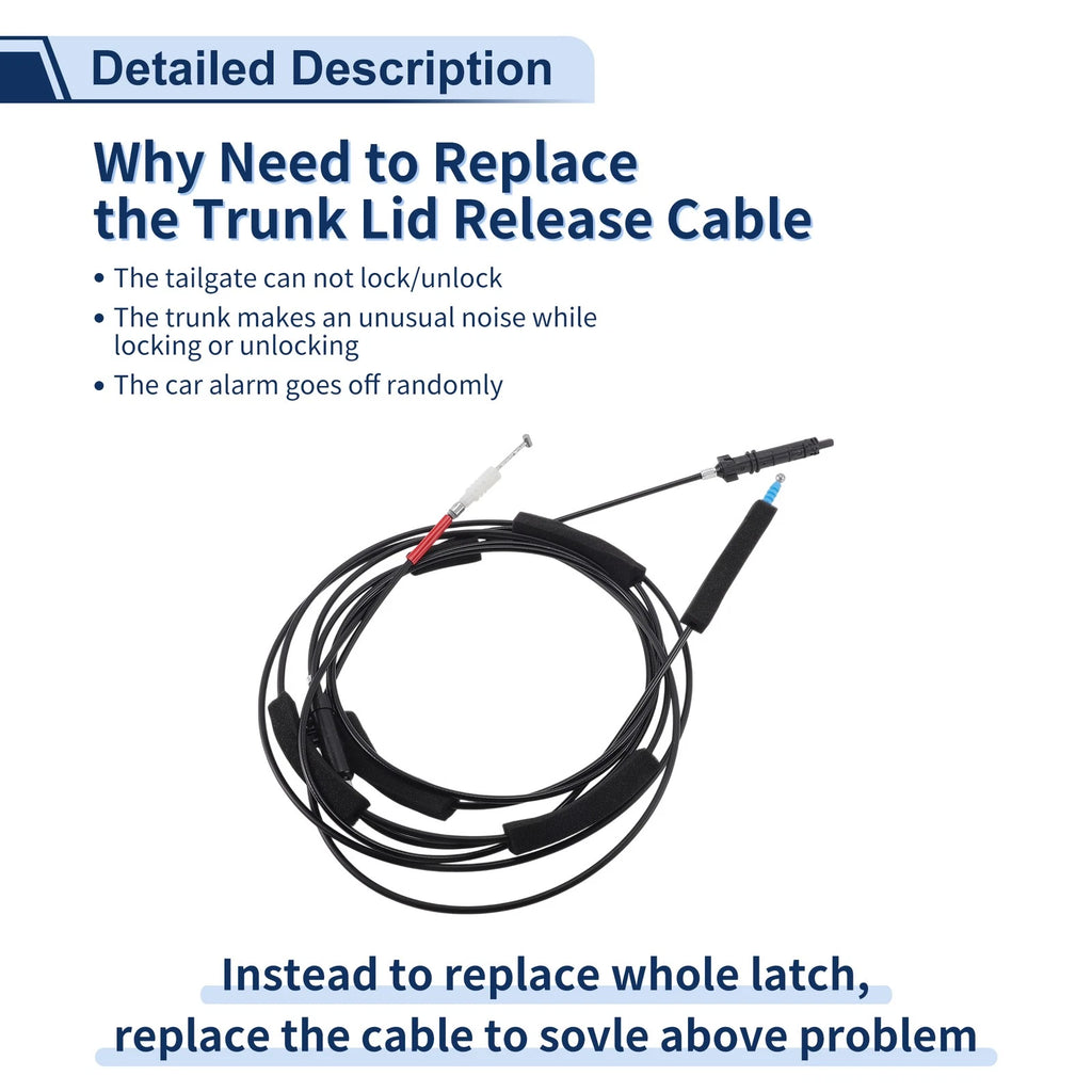 Trunk Lid Release Cable for Honda Accord (2008–2012) No. 74880TA0A01