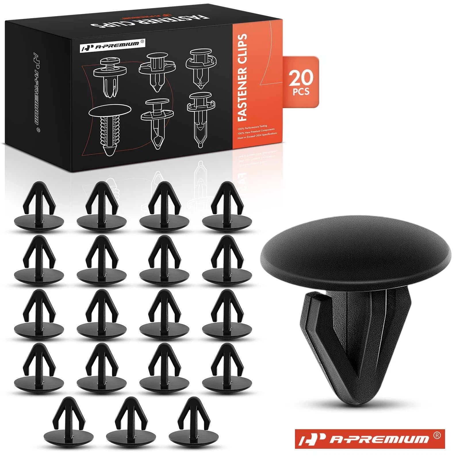 20Pcs Nylon Black Retainer Clip for Nissan Altima (1997–2016) Xterra