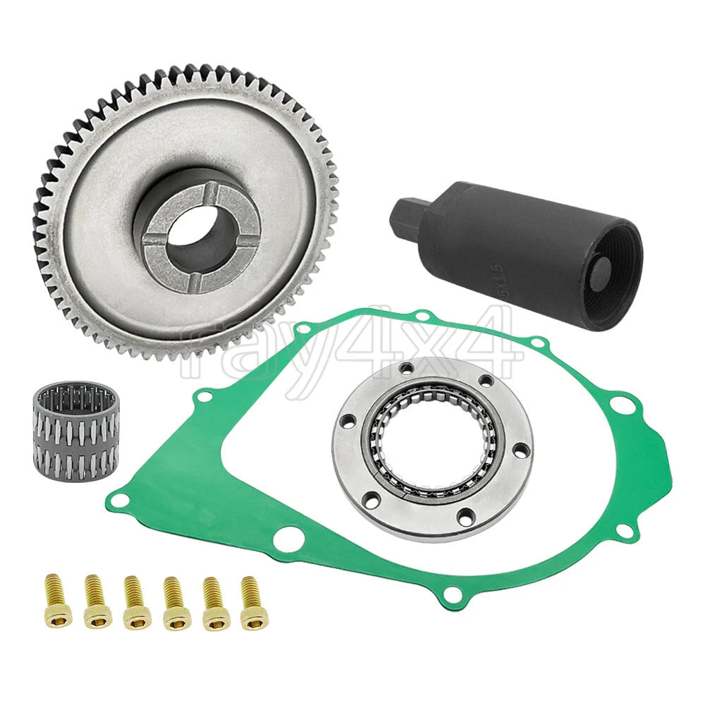 Starter Clutch Kit Gasket Flywheel Puller Tool for Yamaha YFM350R Raptor (2004–2013)