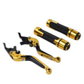 Set of 2 Gold Extendable Brake Clutch Levers for Yamaha TMAX 500/560 (2017–2023)