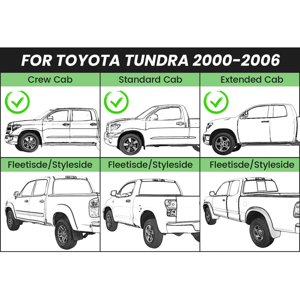 Steel Chrome Rear Step Bumper for Toyota Tundra (2000–2006)