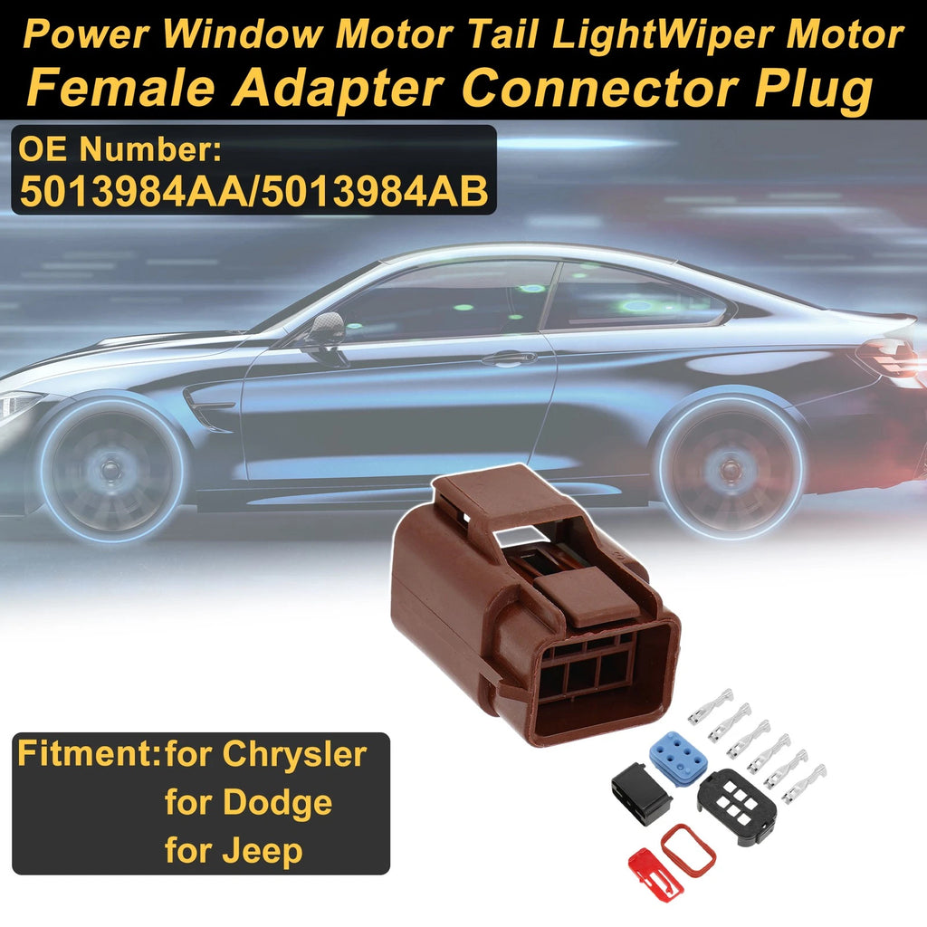 Power Window Motor Connector Plug for Chrysler 5013984AA 