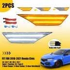 Switchback Sequential Turn Signal LED Side Marker Light for Honda Civic (2016–2021)