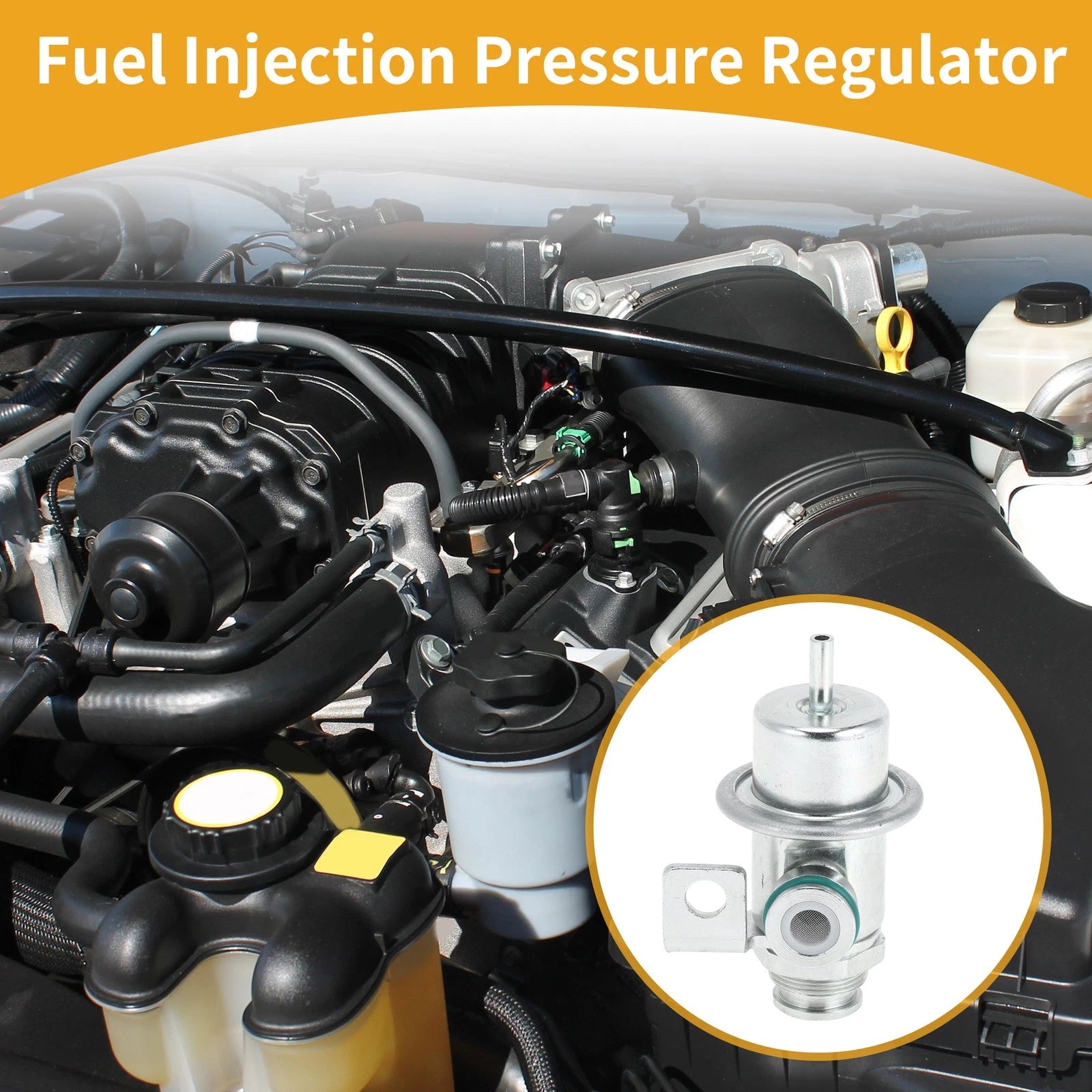 Fuel Pressure Regulator for Chevrolet Cavalier (1990–1999) No.17107485 Metal