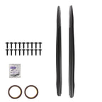 Set of 2 Side Skirt Extension Panels for Cadillac ATS-V (2016–2019) Carbon Fiber