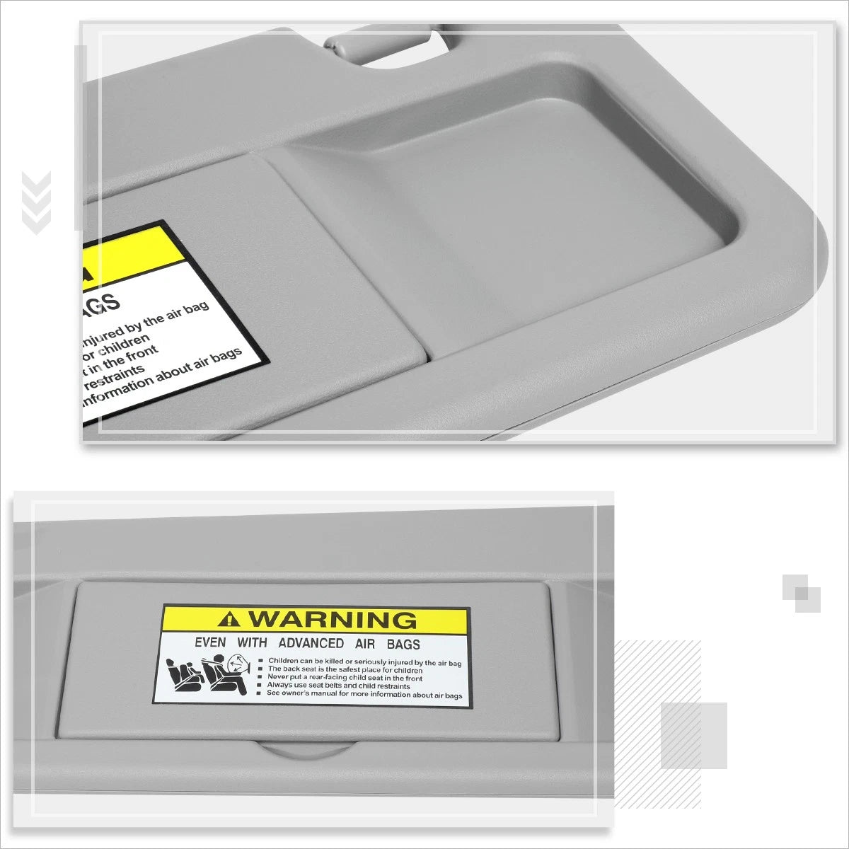 Vinyl OE Style Driver Side Sun Visor for Honda Civic (2006–2011)