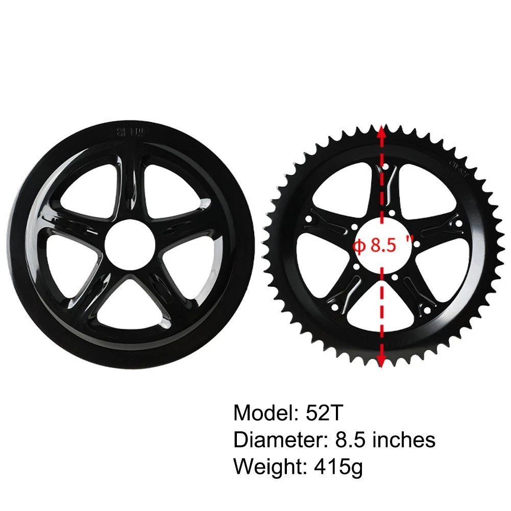 Electric Bike Chainring 44T 46T 48T 52T Options for