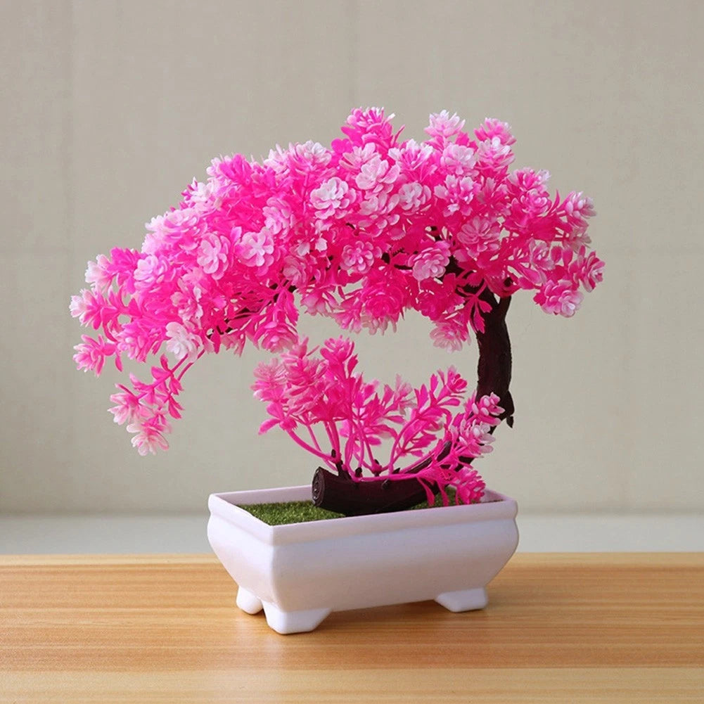 Faux Plant 19cm Potted for Living Room Desk Shelf