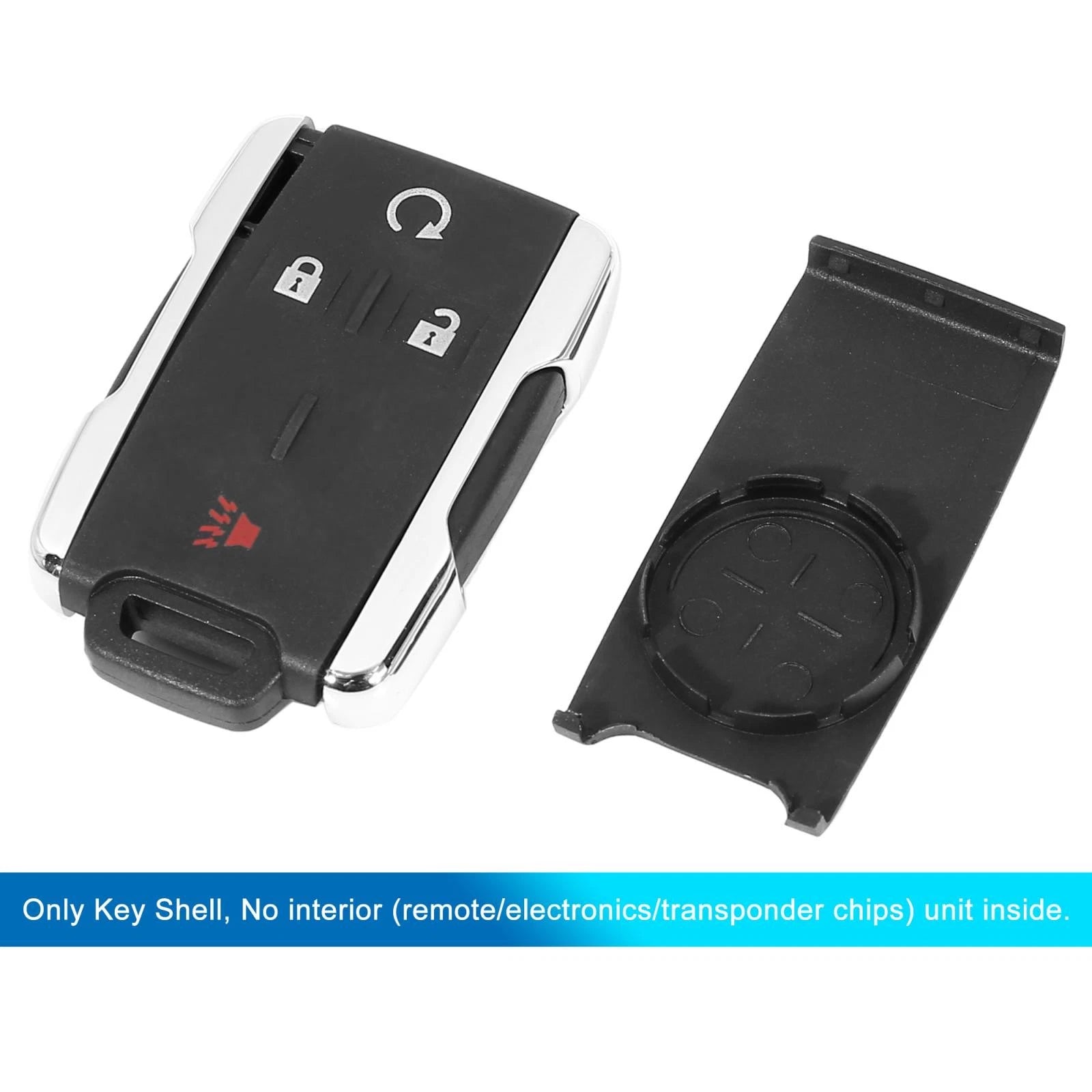 Car Key Fob Shell Case M3N-32337100 for Chevy Colorado Silverado (2015–2021)
