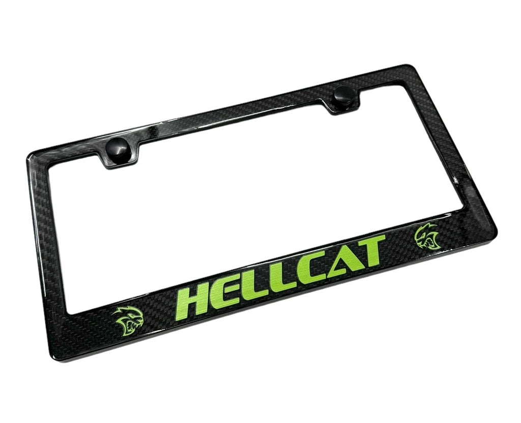 ABS Carbon Fiber License Plate Frame for Dodge Charger Challenger (2015–2023)