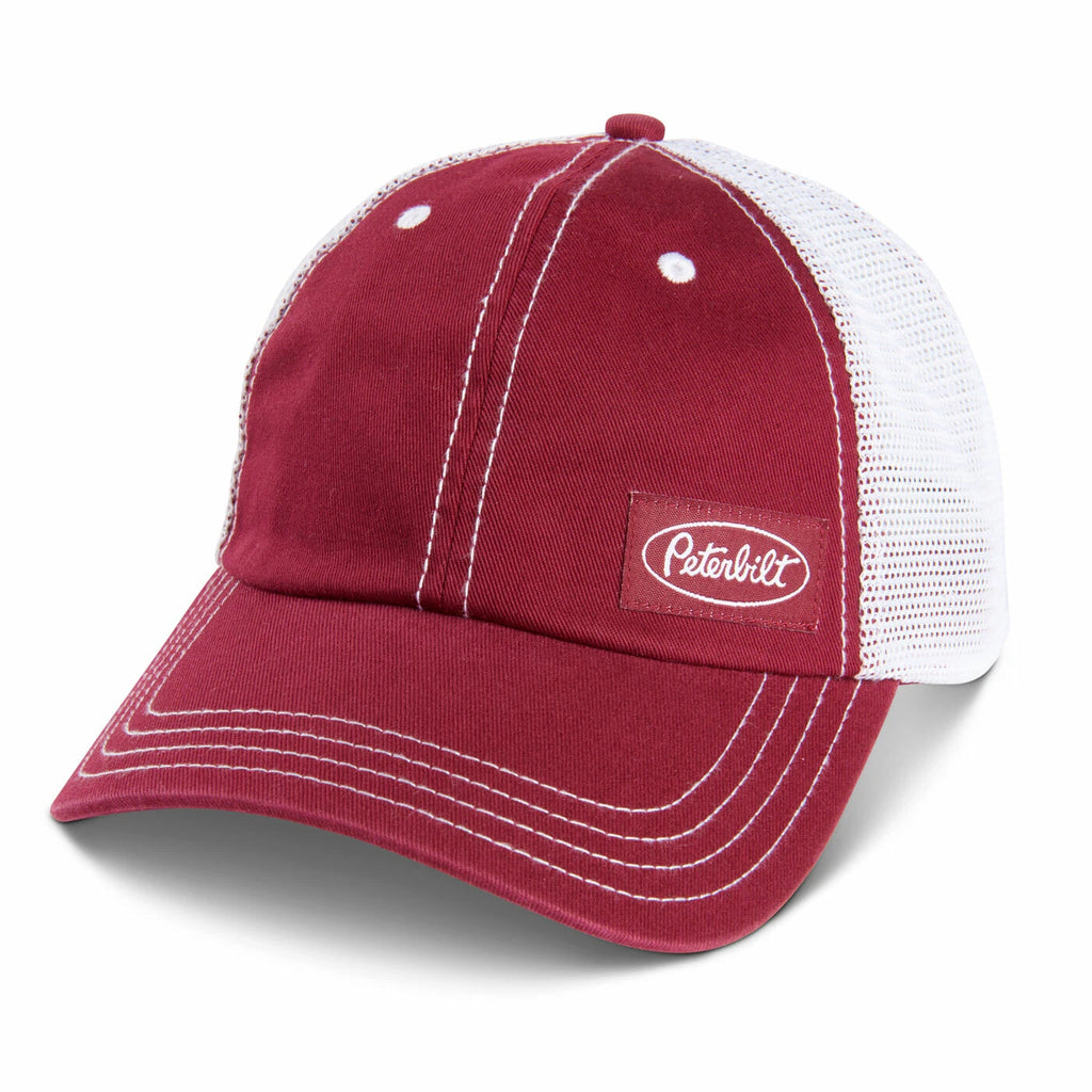 Ponytail Trucker Cap for Peterbilt Motors (Red)