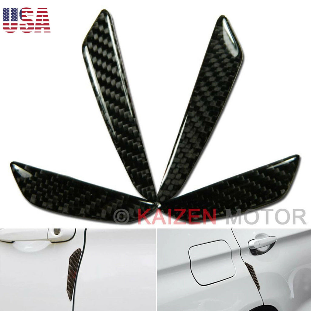 Real Carbon Fiber Side Door Edge Protection Guards for Exact Car (2019–2024)