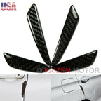 Real Carbon Fiber Side Door Edge Protection Guards for Exact Car (2019–2024)
