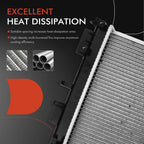 Radiator for Hyundai Sonata Kia Optima (2011–2013) 2.4L