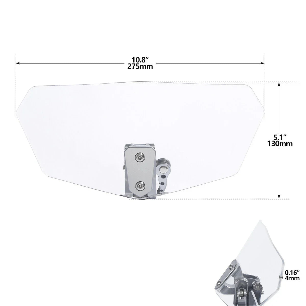 Universal Windshield Windscreen Extension Spoiler Deflector for Harley