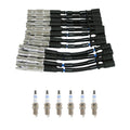 NGK Wire Set & 6 Racing Spark Plugs for Mercedes C208 CLK320 W163 ML320 (1998–2005)