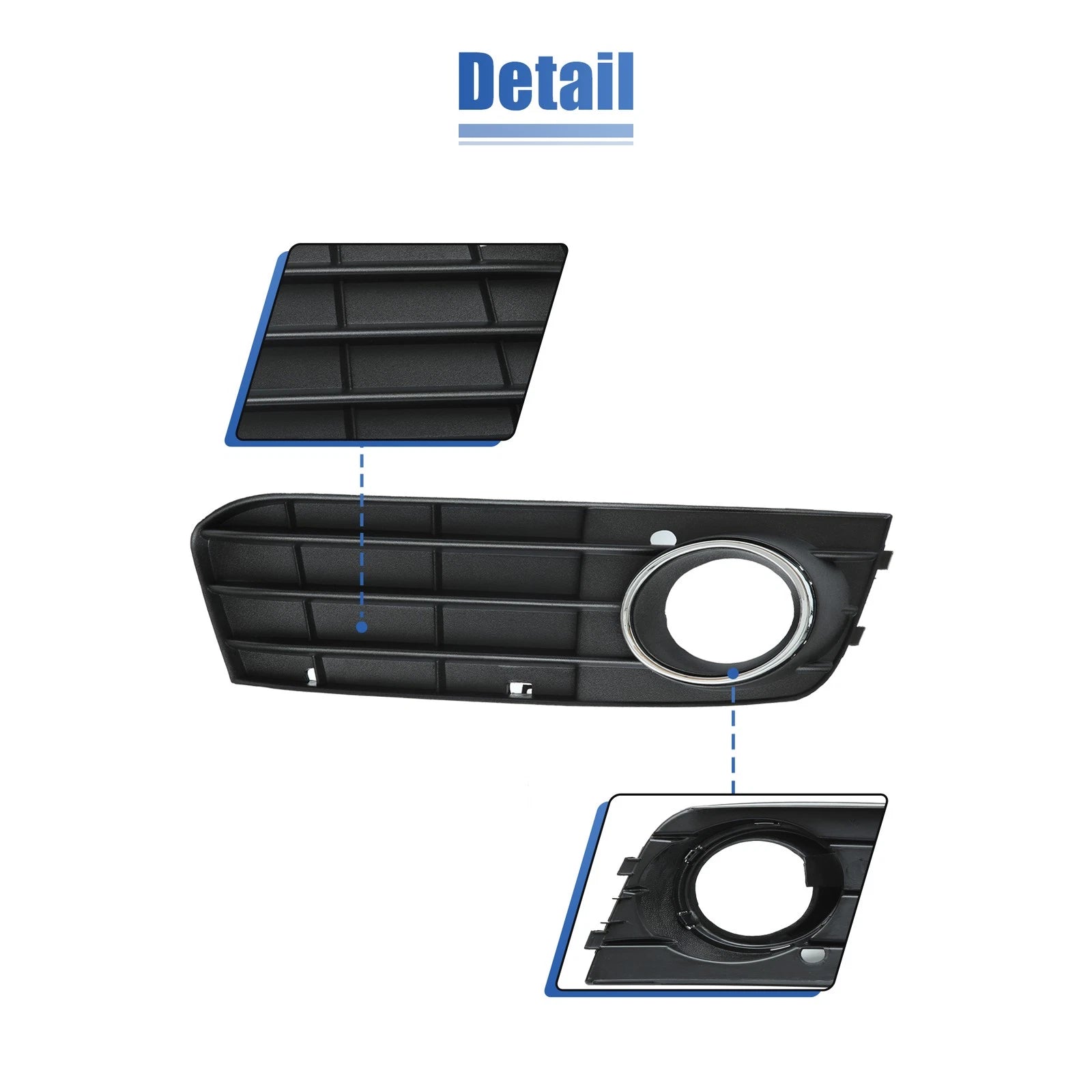 Front Right Fog Light Grille Cover for Audi A4 (2001–2008) 8KD 807 682 01C