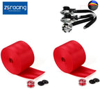 Set of 2 Racing Seat Belt Webbing Straps for Automotive Use
