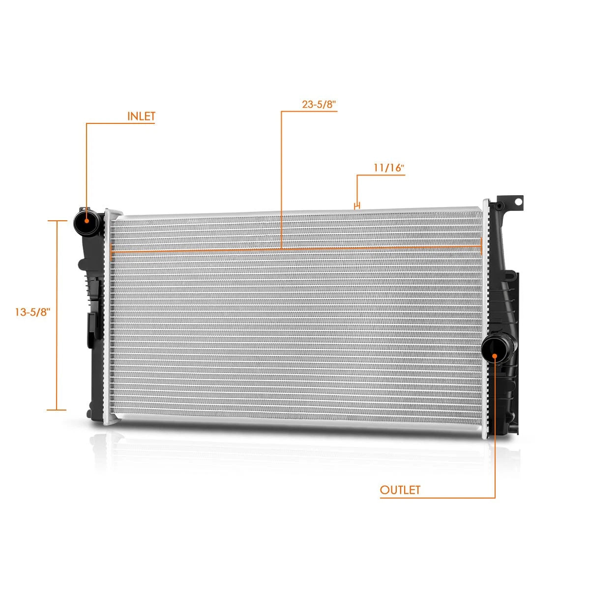 OE Style Lightweight Aluminum Cooling Radiator for BMW i3 (2014–2019) DPI-13600