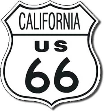 Antique Replica Tin Metal Sign Route 66 Vintage California US 170