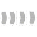 Front Disc Brake Pads Set for Nissan Exa (1986-1991)